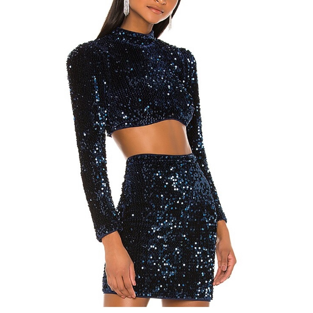 REVOLVE / CAMILA COELHO / MIDNIGHT BLUE SEQUENCE SET